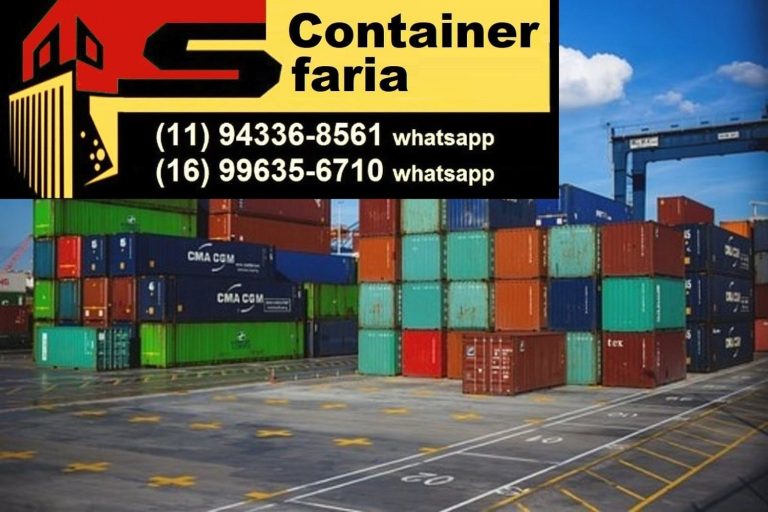 Venda de Container Marítimo entregamos São Paulo em todo o Brasil