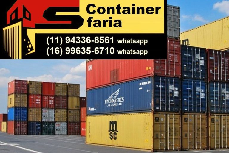Containers a Venda entregamos São Paulo em todo o Brasil