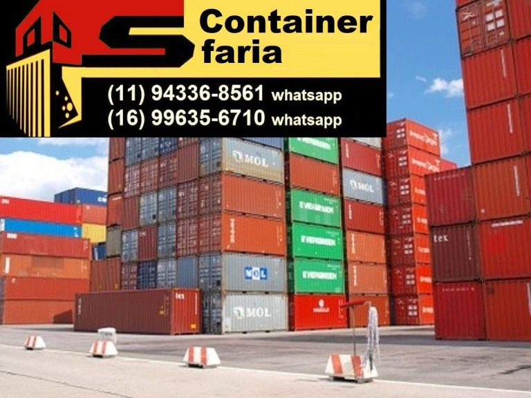 Venda de Container em Santos Containers 20 Pés entregamos São Paulo em todo o Brasil